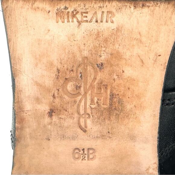 Cole Haan Whitley Black Riding Tall Boot Sz 6.5 Leather & Stretchy Suede Pull-On - Picture 10 of 16